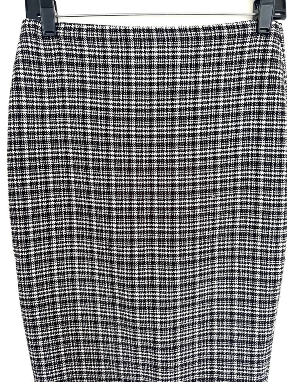 The Limited Black and White Checked Pencil Skirt Size 4